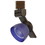 Benjara BM220796 12W Integrated Metal and Polycarbonate LED Track Fixture, Bronze and Blue