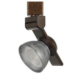 Benjara BM220803 12W Integrated LED Metal Track Fixture with Mesh Head, Bronze and Silver