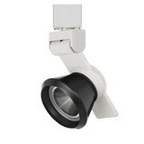 Benjara BM220813 12W Integrated LED Metal Track Fixture with Cone Head, White and Black