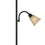 Benjara BM220835 Metal Body Torchiere Floor Lamp with Attached Reading Light, Black