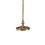 Benjara BM220863 150 Watt 6 Way Metal Floor Lamp with Fabric Tapered Shade, Gold