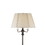 Benjara BM220864 150 Watt 6 Way Metal Floor Lamp with Fabric Tapered Shade, Bronze