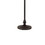 Benjara BM220864 150 Watt 6 Way Metal Floor Lamp with Fabric Tapered Shade, Bronze