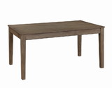 Benjara BM220935 Transitional Style Wooden Dining Table with Two Drawers, Brown