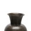 Benjara BM221171 15 Inch Metal Jar with Wooden Accent and Flared Opening, Black and Brown