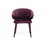 Benjara BM221184 Fabric Upholstered Metal Frame Dining Chair with Padded Seat, Purple