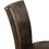 Benjara BM221622 Wood and Faux Leather Dining Side Chairs with Stitch Details, Set of 2, Brown
