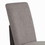Benjara BM222464 Fabric Upholstered Side Chair with Tapered Legs, Set of 2, Gray and Brown