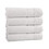 Benjara BM222873 Bergamo 4 Piece Spun loft Bath Sheets with Twill Weaving The Urban Port, White