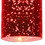 Benjara BM223045 1.2 Watt LED Hanging Ceiling Lamp with Cylindrical Glass Shade, Red