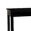 Benjara BM223279 Single Drawer Wooden Desk with Metal Ring Pull and Tapered Legs, Black