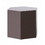 Benjara BM223418 Contemporary High Gloss Hexagonal Wooden End Table, Medium, Gray