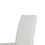 Benjara BM223487 Fully Leatherette Upholstered Metal Frame Dining Chair, Set of 2, White