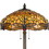 Benjara BM223536 2 Bulb Tiffany Floor Lamp with Dragonfly Design Shade, Multicolor