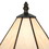 Benjara BM223640 Tree Like Metal Body Tiffany Table lamp with Conical Shade, Beige and Bronze