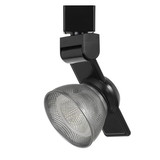 Benjara BM223662 12W Integrated LED Metal Track Fixture with Mesh Head, Black and Silver
