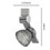 Benjara BM223682 12W Integrated LED Metal Track Fixture with Mesh Head, Silver