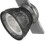Benjara BM223683 12W Integrated Dimmable LED Track Fixture with Mesh Head, Silver and Black