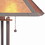 Benjara BM223694 25 Inch Modern Ball Inlay Metal Body Table Lamp, Mica Shade, Bronze