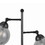 Benjara BM223696 Industrial Metal Body Table Lamp with Two Glass Ball Shades, Black