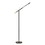 Benjara BM224730 10 Watt Adjustable Metal Frame Floor Lamp, Black and Brass