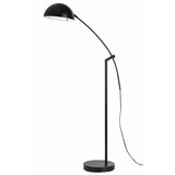 Benjara BM224841 Arched Metal Floor Lamp with Adjustable Arm and Tubular Stand, Black