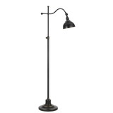 Benjara BM224941 60 Watt Metal Lamp with Adjustable Pole and Bowl Shade, Black