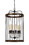 Benjara BM224996 Round Metal and Wooden Frame Chandelier with Cage Design, Brown and Black
