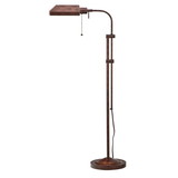 Benjara BM225082 Metal Rectangular Floor Lamp with Adjustable Pole, Bronze