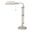 Benjara BM225084 Metal Rectangular Desk Lamp with Adjustable Pole, Silver