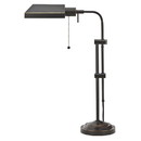 Benjara BM225085 Metal Rectangular Desk Lamp with Adjustable Pole, Black