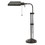 Benjara BM225085 Metal Rectangular Desk Lamp with Adjustable Pole, Black