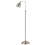 Benjara BM225099 Metal Round 62" Floor Lamp with Adjustable Pole, Silver