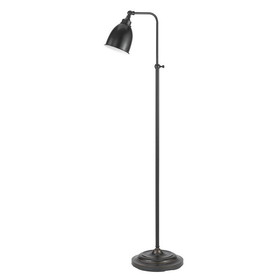 Benjara BM225100 Metal Round 62" Floor Lamp with Adjustable Pole, Dark Bronze
