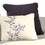 Benjara BM225189 7 Piece King Polyester Comforter Set with Leaf Embroidery, Gray and Purple