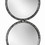 Benjara BM225569 48 Inch 4 Stacked Round Mirrored Wall Decor, Antique Silver