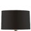 Benjara BM225585 Pot Bellied Shape Glass Table Lamp with Metal Tier Base, Clear and Black