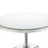 Benjara BM225705 Round Mirrored Accent Table with Pedestal Base and Glass Top, Silver