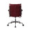 Benjara BM225888 Swivel Leatherette Tufted Office Chair with Metal Star Base, Red