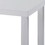 Benjara BM225891 Square Wooden End Table with Straight Metal Legs, White and Chrome