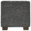 Benjara BM226141 Fabric Tufted Seat Storage Bench with Block Feet, Dark Gray