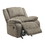 Benjara BM226475 Fabric Upholstered Rocker Recliner with Pillow Arms, Taupe Brown