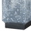 Benjara BM226579 Cubical Faux Concrete Body Table Lamp with Fabric Drum Shade, Gray