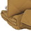 Benjara BM226599 Diamond Stitched Full Size Fabric Comforter Set with 2 Shams, Brown