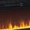 Benjara BM227446 57 Inch Metal Fireplace Inset with 6 Level Temperature Setting, Black