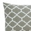 Benjara BM227504 3 Piece Queen Comforter Set with Quatrefoil Design, Gray and White