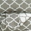 Benjara BM227504 3 Piece Queen Comforter Set with Quatrefoil Design, Gray and White