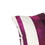 Benjara BM229386 Floral Patchwork Fabric Accent Pillow, White and Purple