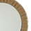 Benjara BM229399 Beveled Mirror Accented Round Wall Mirror, Gold and Silver