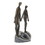 Benjara BM229551 13 Inch Polyresin Couple Holding Hand Figurine, Bronze
